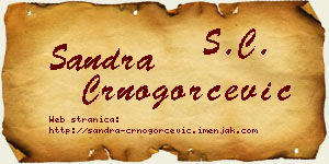 Sandra Crnogorčević vizit kartica